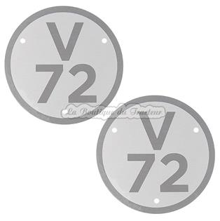 Plaques de modèle Renault V72 (la paire)