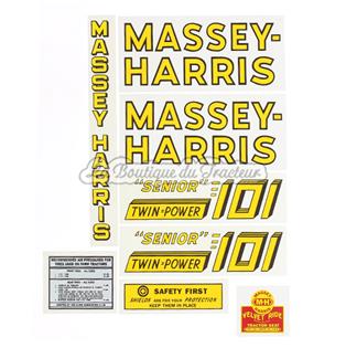 Jeu d´autocollants MASSEY-HARRIS 101 SENIOR