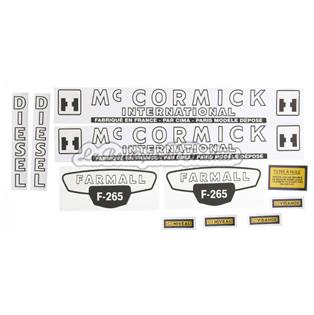 Jeu d´autocollants McCormick Farmall  F265 Diesel (11 pièces)