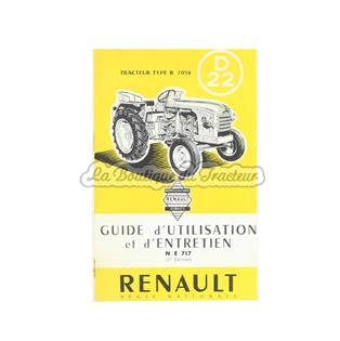Guide d´utilisation et d´entretien Renault D22