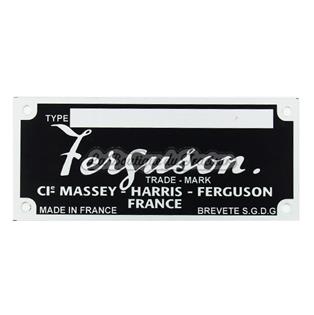Plaque d´identification charrue Ferguson