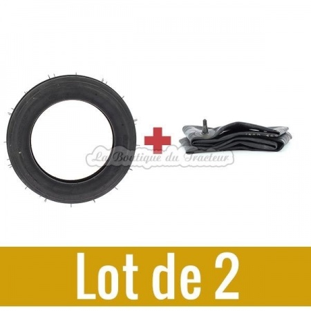Kit pneu avant et chambre à air 4.00 x 19 (l´unité)