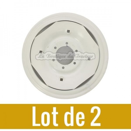 Jantes avant 4.00-19 TEA20, TED20, Fordson Major (la paire)