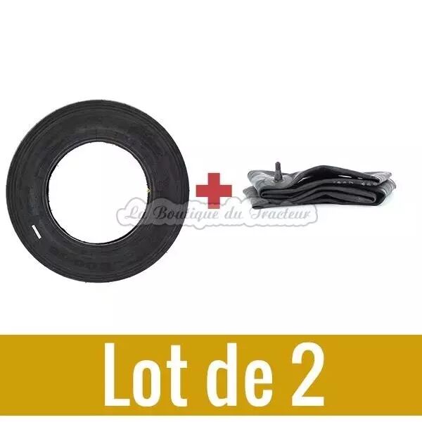 Kit pneus avant et chambres � air 6.00 x 16 (la paire)