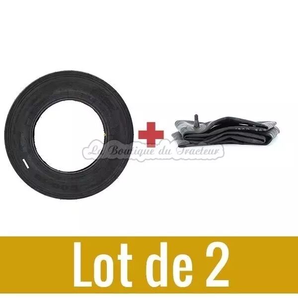Kit pneus avant et chambres � air 6.00 x 16 (la paire)