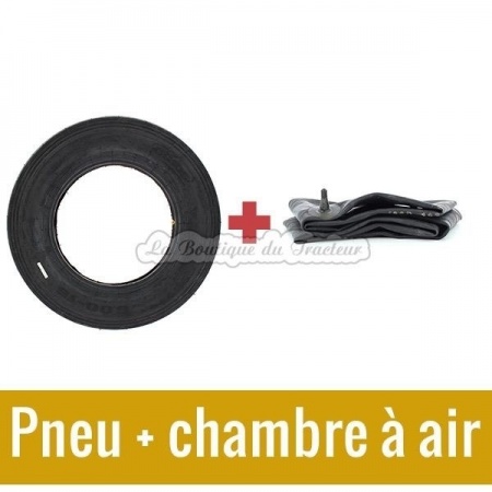 Kit pneu avant et chambre à air 6.00 x 16 (l´unité)