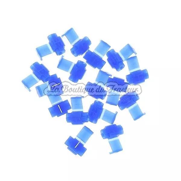 17 connectors terminals blue