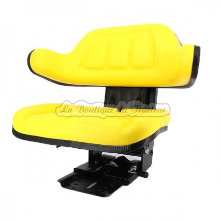 Asiento completo amarillo con base inclinado para