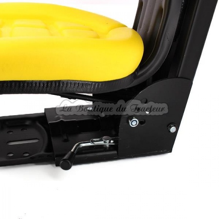 Asiento completo amarillo con base inclinado para
