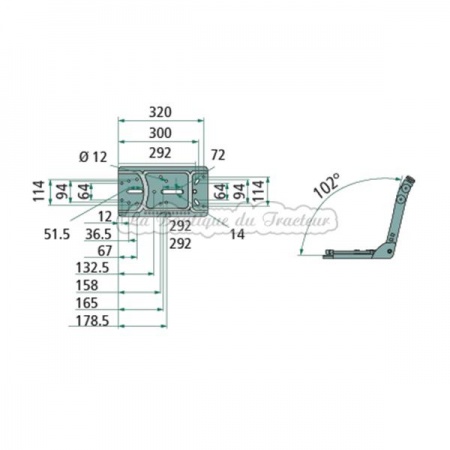 Asiento de asiento de tractor Ford modelo Premium
