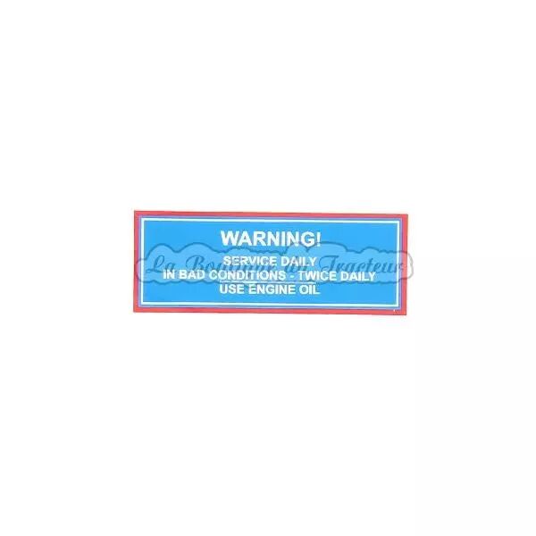 Autocollant de bol de filtre � air MF TEA, TED, TEF, FF30DS, FF30GS