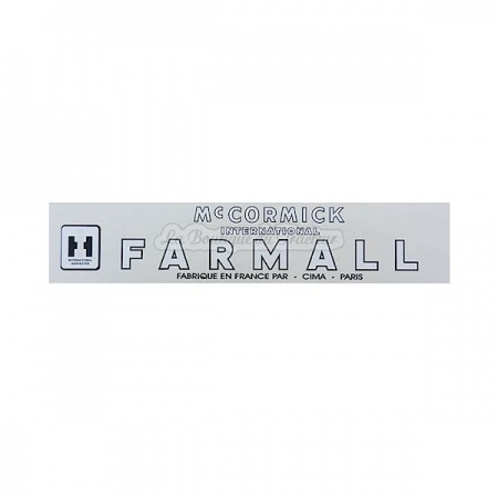 Autocollant latéral Mc Cormick Farmall (unité)