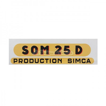 Autocollant latéral SOM25D (unité)