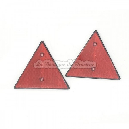 BOX 2 CATADIOPTRES TRIANGULAIRES ROUGES