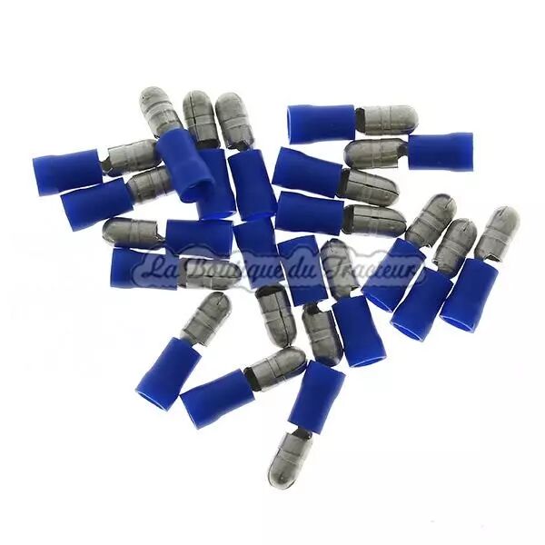 Box 20 cosses rondes m�le bleu diam�tre 5 mm