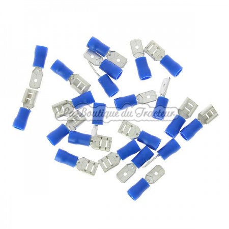 Box 22 cosses plates mâle/femelle bleu