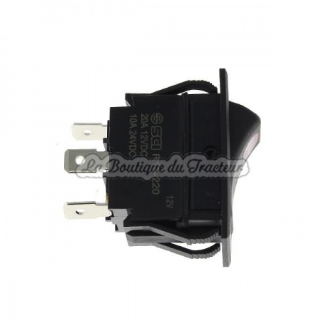 BOX INTERRUPTEUR A BASCULE LUMINEUX