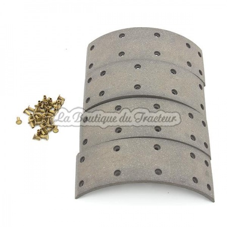 Brake linings (set of 4) with rivets RENAULT D22, N70, N71, N72