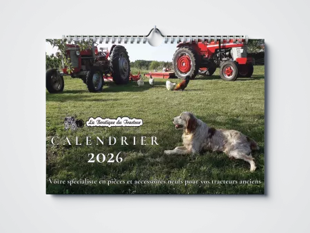 Calendrier de la Boutique du Tracteur 2026 Grand Format