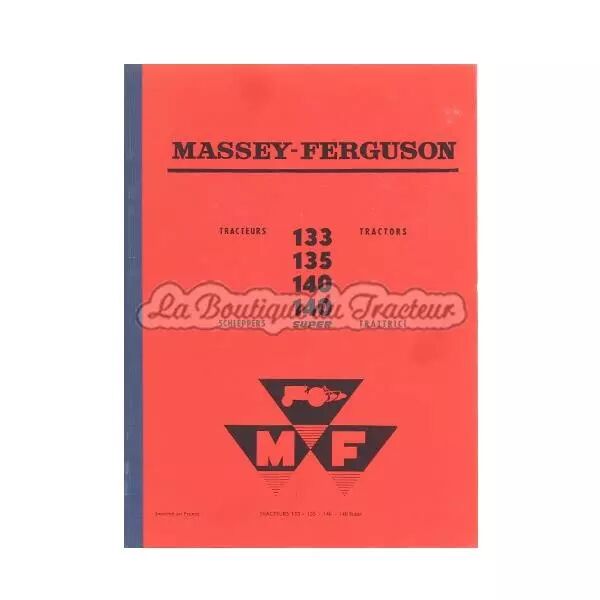 Catalogo de piezas MF133, 135