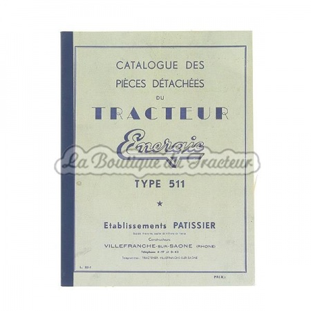Catalogue de pièces Energic 511