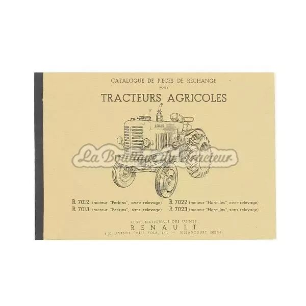 Catalogue de pi�ces Renault 7012-7013