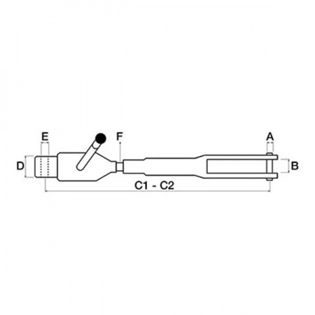 Chandelle de relevage Ford 2000, 3000 (OEM : 81817168)