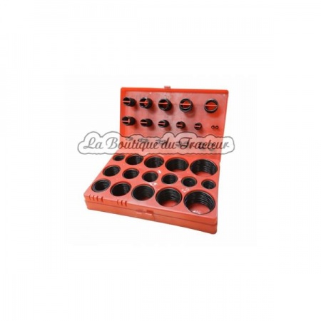 Coffret de joints toriques pouces 407 pièces de 3.00 x 2 mm à 36.10 x 3,53 mm
