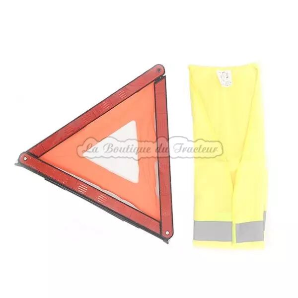 Conjunto chaleco y triangulo