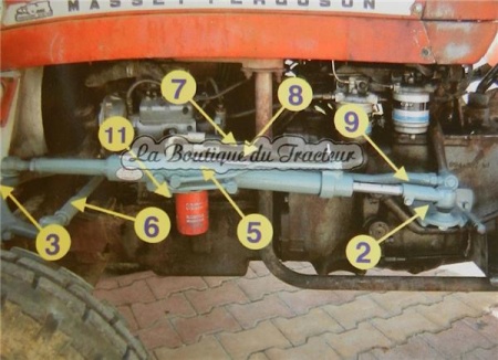 Conjunto de direccion asistida para eje derecho MF