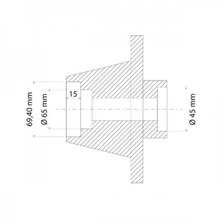 Cubo de rueda delantera MF135