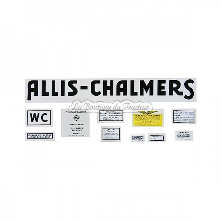 decal set ALLIS-CHALMER WC