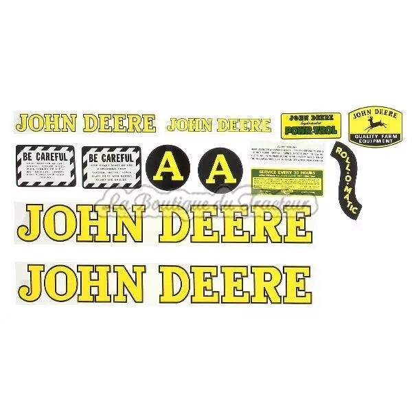 decal set JOHN-DEERE A dernier mod�le