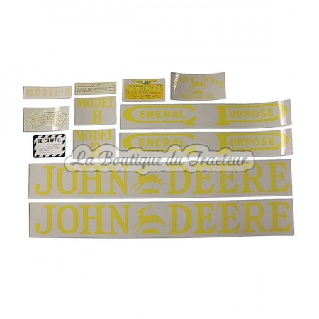 decal set JOHN-DEERE B 1°modèle