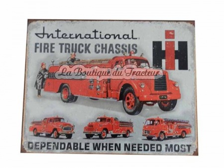 Decorative metal plate IH FIRE 40,5 x 31,5 cm 16\  W X 12 1/2\  H