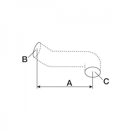 Durite supérieure Fiat-Someca 450, 480, 600 (OEM: 4950088/4013154)