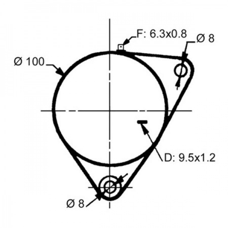 Dynamo LUCAS MF 35, 65, 122, 130, 135. 12 V, 11 A
