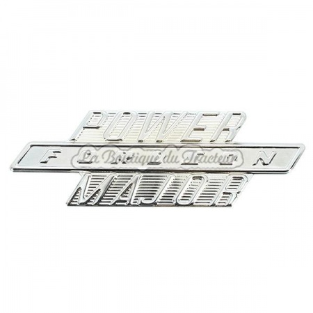Emblema lateral metalico POWER MAJOR