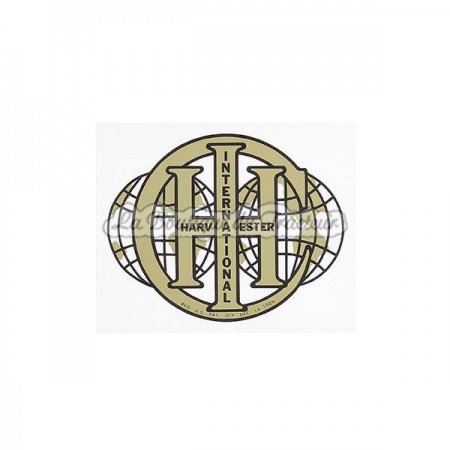 Farmall IHC Double Globe engine Decal