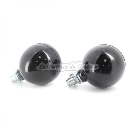 Faro negro fijacion vertical para LANZ (juego de 2