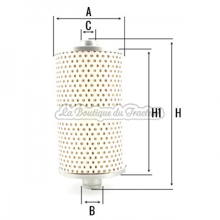 Filtro de aceite FARMALL A.B.C.H.FCD.F235D 376375R