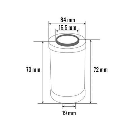 Filtro de combustible DB, IHC F270D, MF 35 2436200