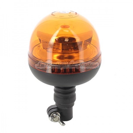 Flexible rotating LED beacon 12 / 24V for any type of tractor.