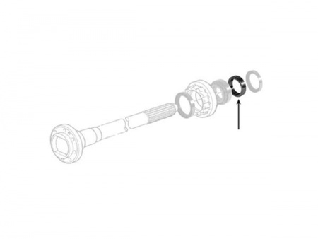 Frette arbre de roue MF TE20, FF30, FORD 2N, 8N, 9N