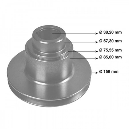 Front Crankshaft Pulley MF A3.144, AD3.152 (OEM: 31143733)