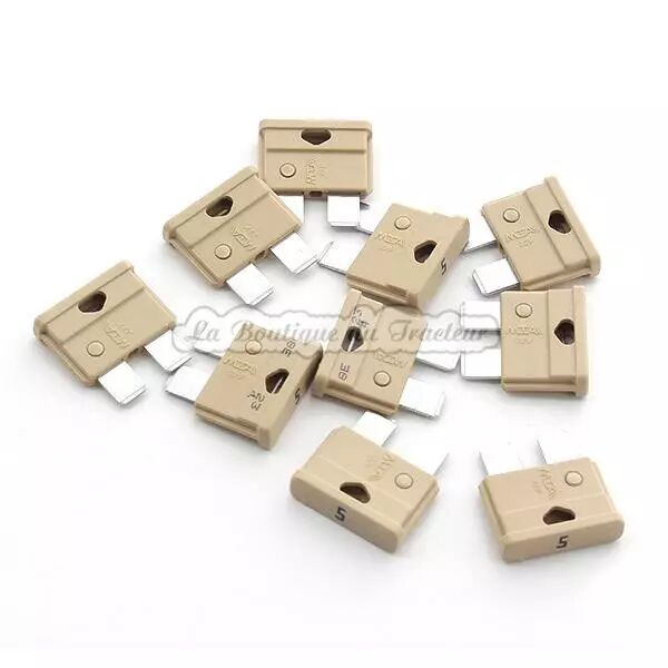 Fusibles (x10) 5 AMP.