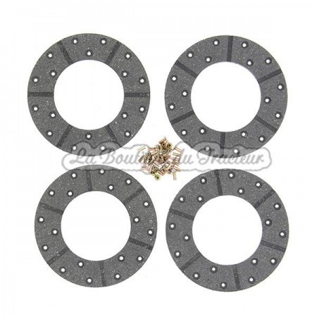 Garniture de frein MF avec rivets (le jeu de 4). OEM: 840916M92