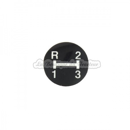 gear knob 1-2-3 decal