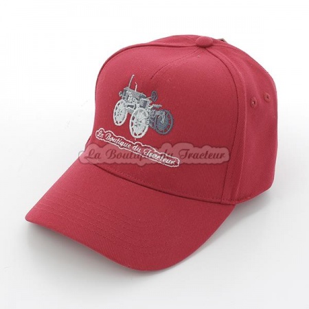 Gorra roja bordada La Boutique du Tracteur
