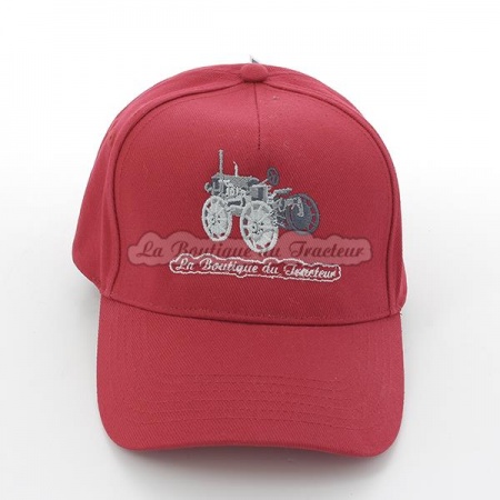 Gorra roja bordada La Boutique du Tracteur